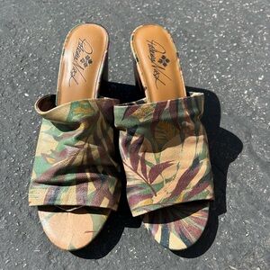 Patricia Nash Camo Print Women's Sandal Heels